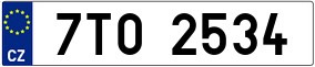 Truck License Plate